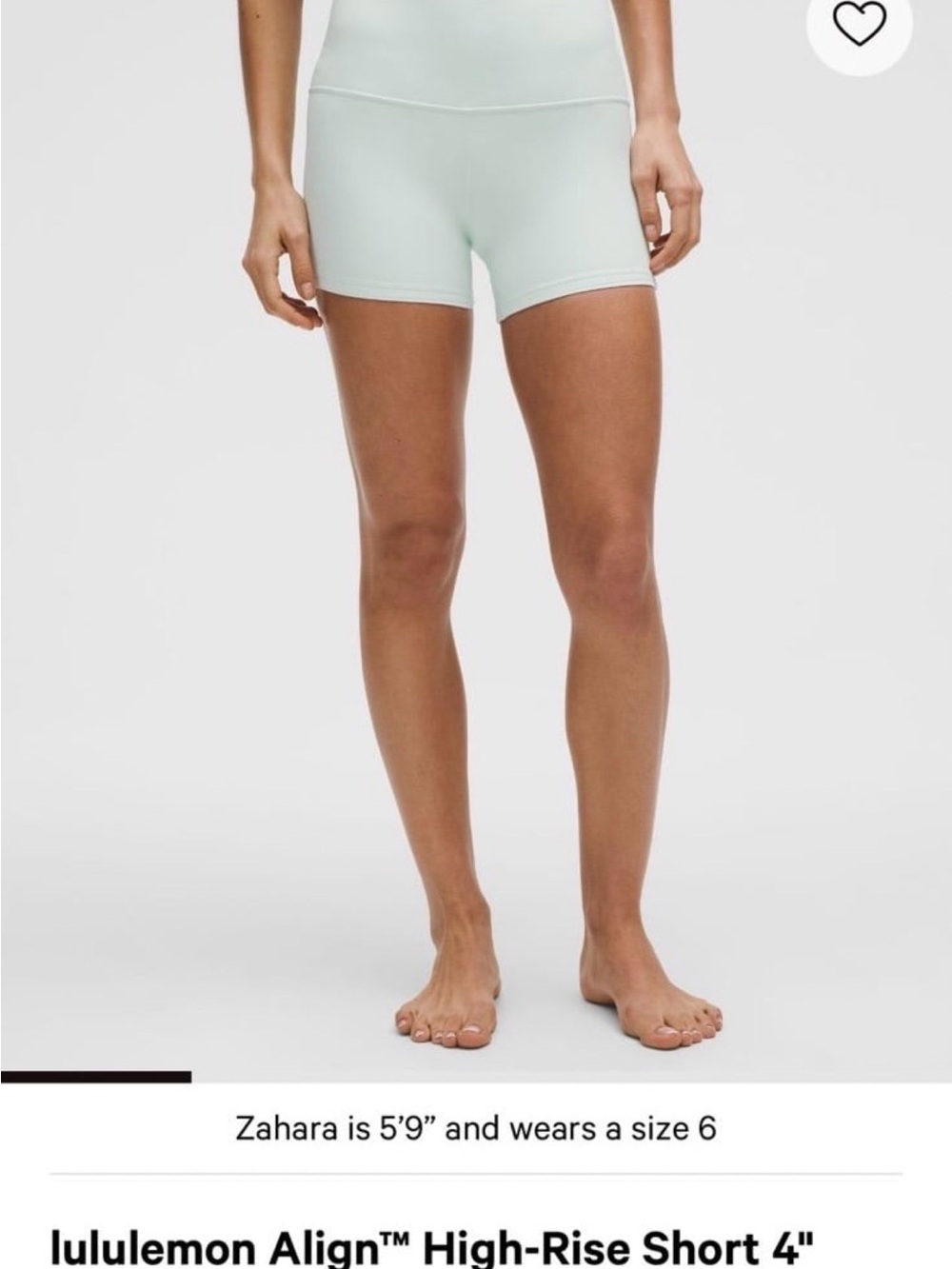 lululemon athletica Light Mint High-Rise Bike Shorts - Picture 4 of 4